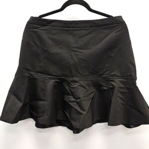 Elle Black with Detail Stitching Ruffle Skirt Bottom NWT Size 16